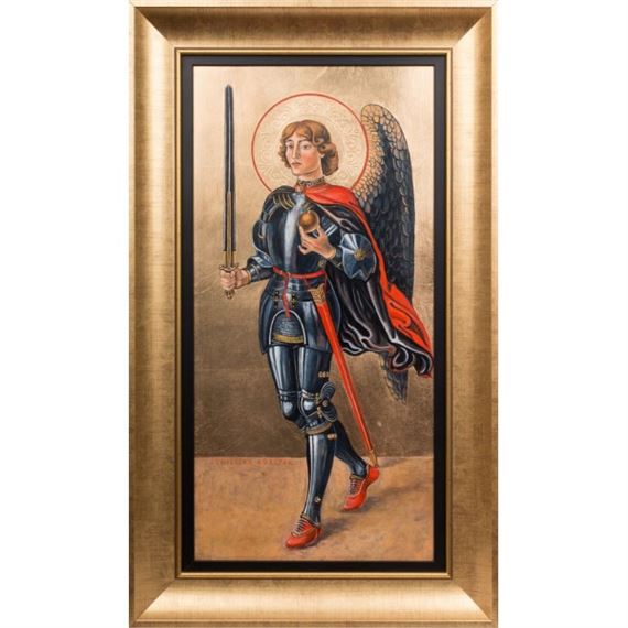 Archanioł Michał z inspiracji Botticini by Agnieszka Korczak-Ostrowska, 2023