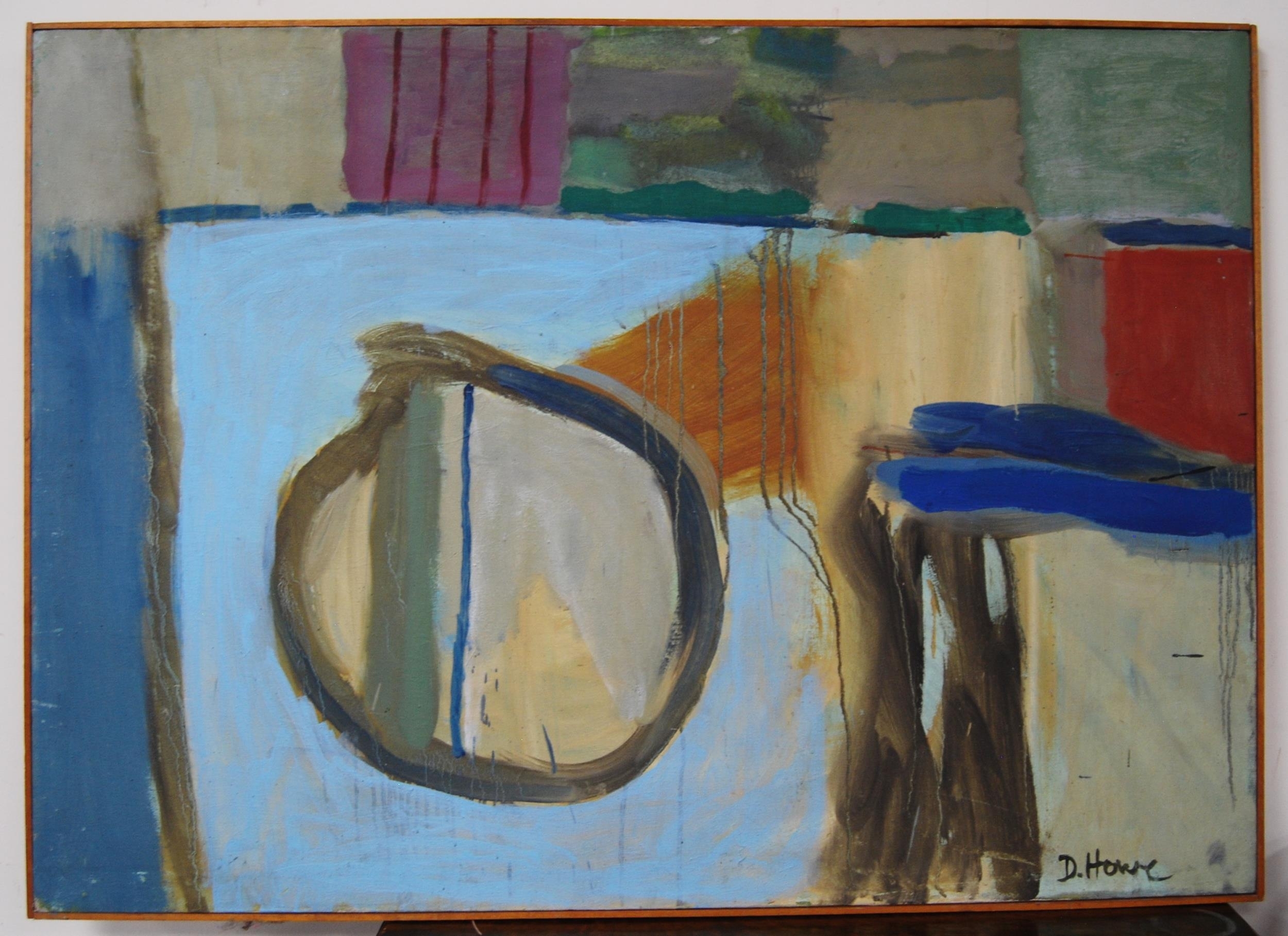 Artwork by David Howe, Divided Circle, abstract, Made of oil on canvas