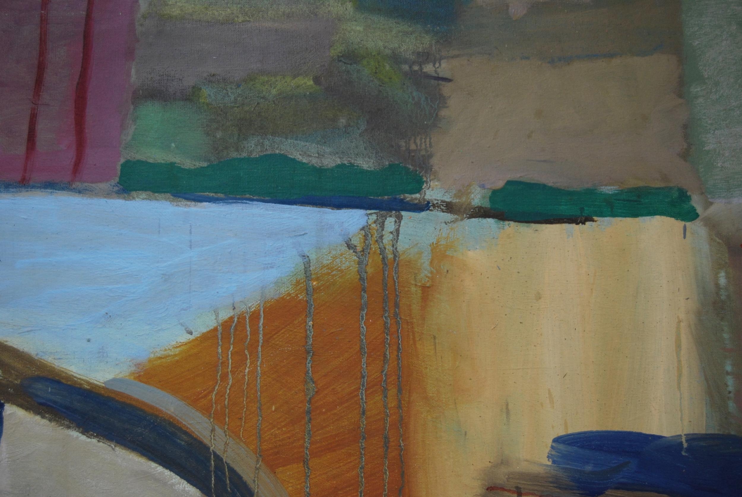 Artwork by David Howe, Divided Circle, abstract, Made of oil on canvas