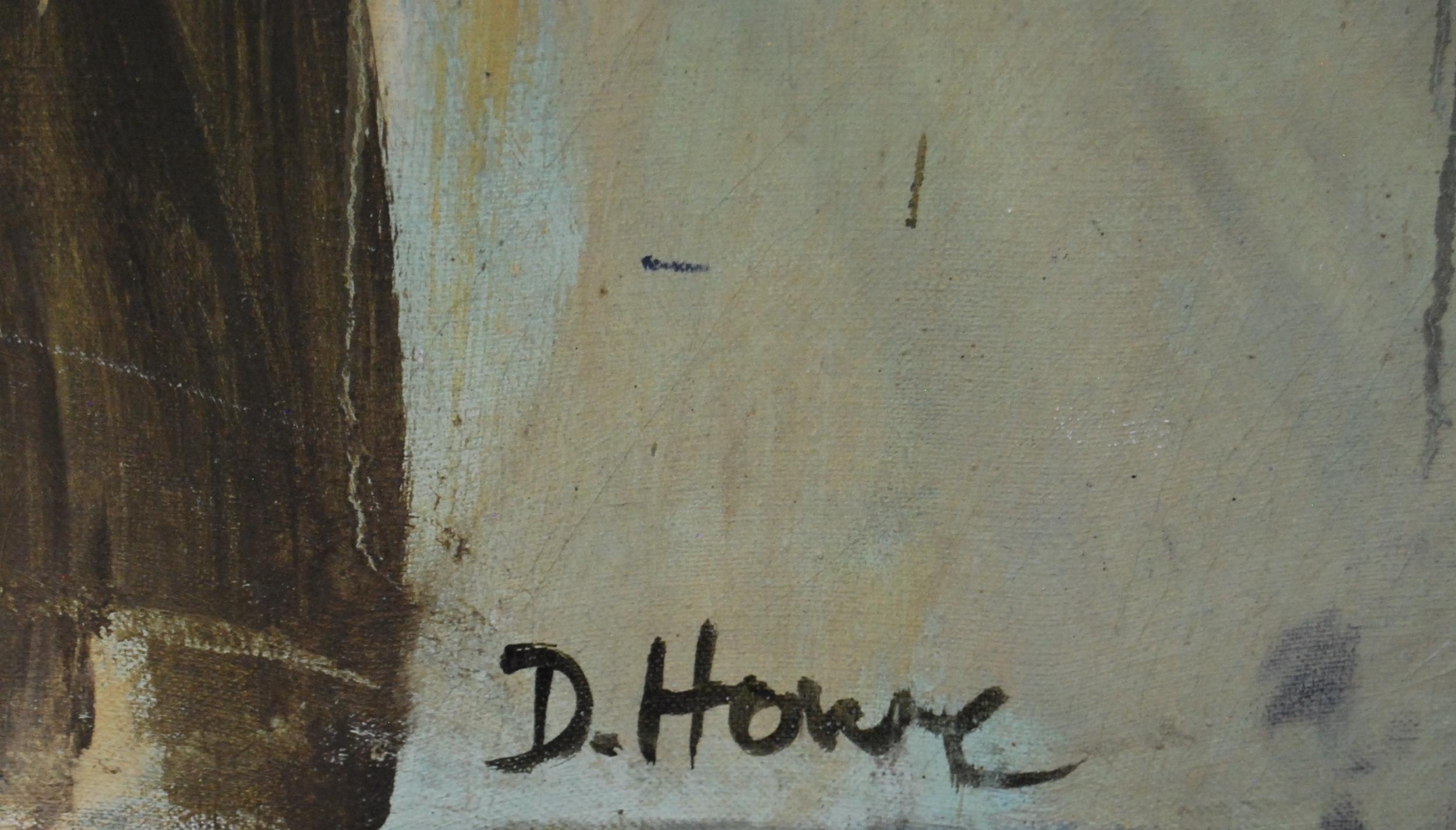 Artwork by David Howe, Divided Circle, abstract, Made of oil on canvas