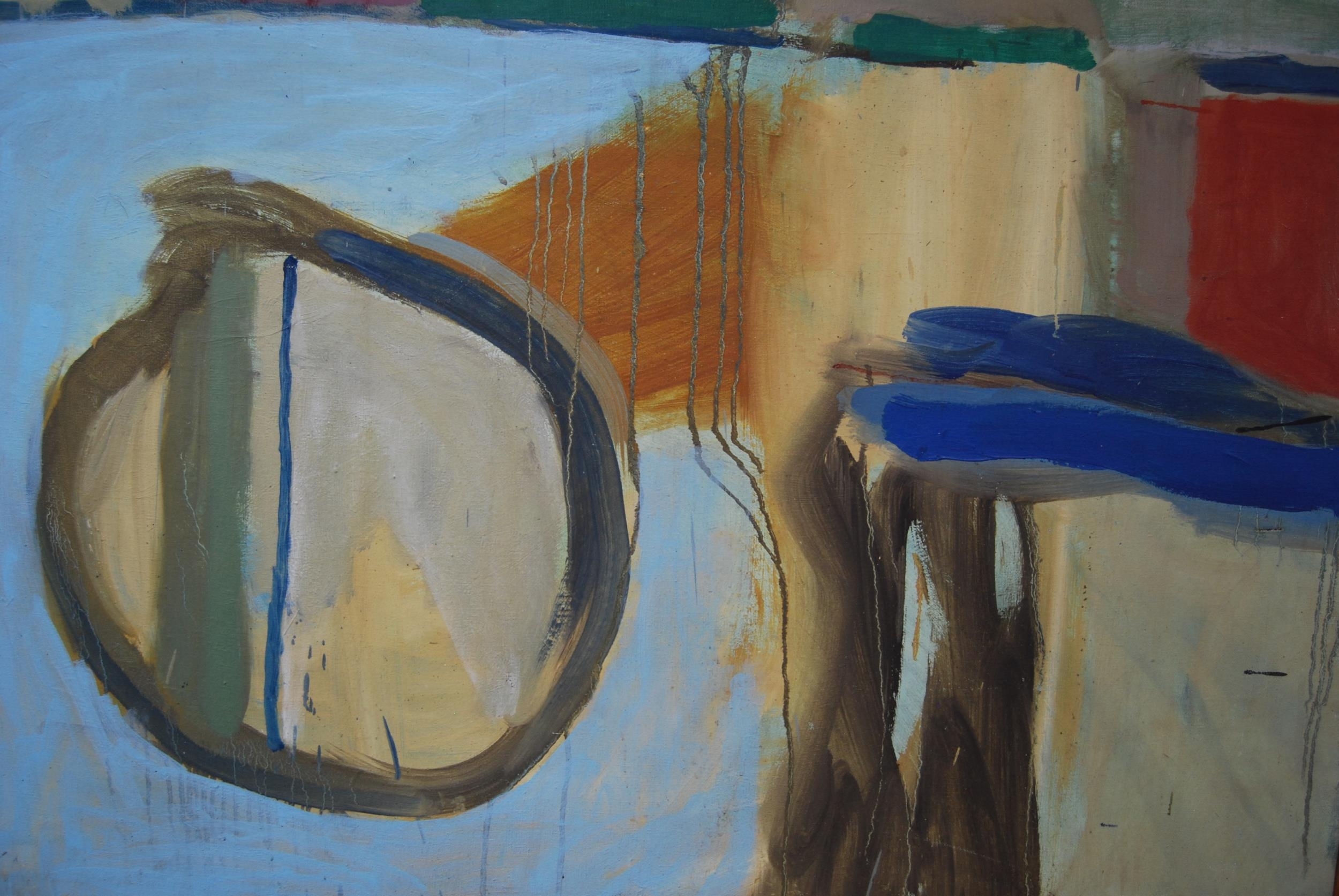 Artwork by David Howe, Divided Circle, abstract, Made of oil on canvas