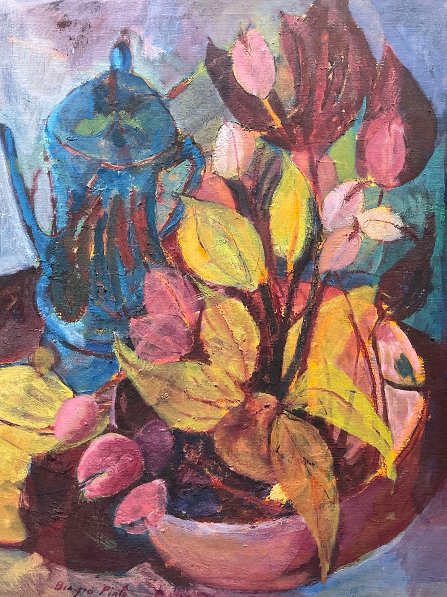 Biagio Pinto | depicting an abstracted still life table setting | MutualArt
