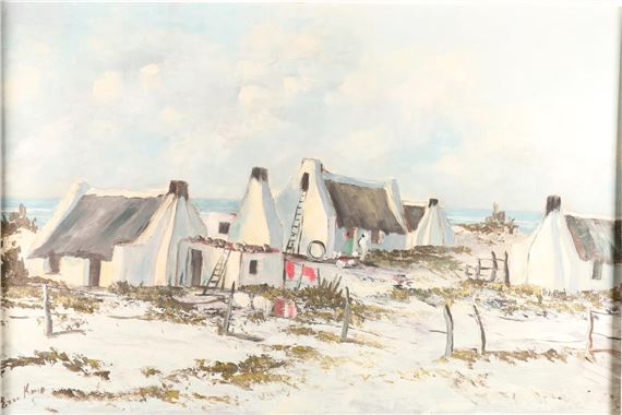 Eric Kaye | White houses by the sea | MutualArt