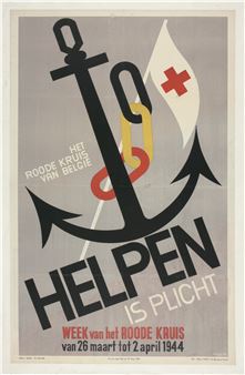 Helpen is plicht. Week van het Roode Kruis - Aug Stevens