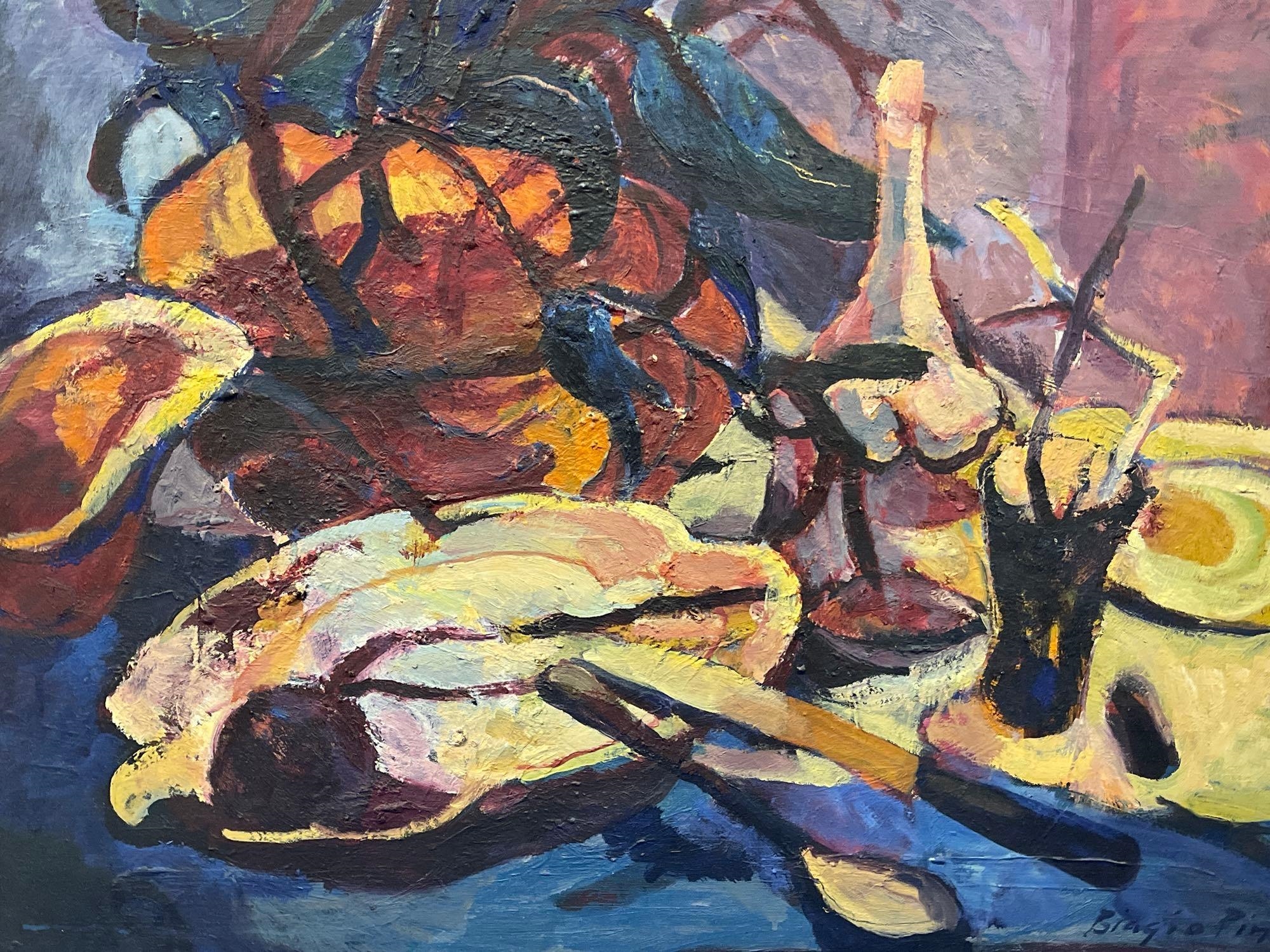Biagio Pinto | depicting an abstracted table setting | MutualArt