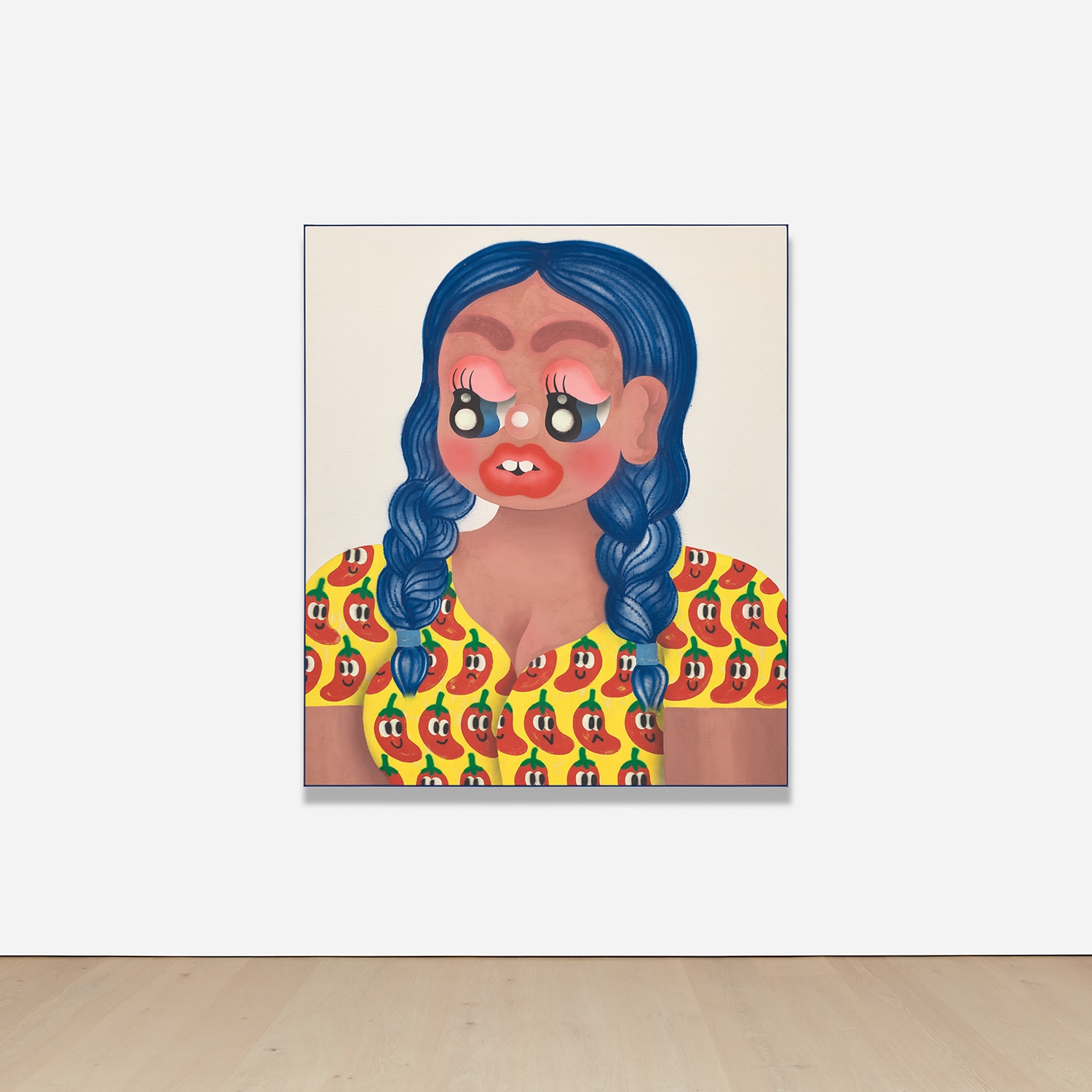 Artwork by Fátima de Juan, Chili Pepa, Made of acrylic and spray paint on canvas