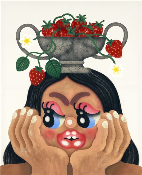 Strawberry Babe by Fátima de Juan, Painted in 2021