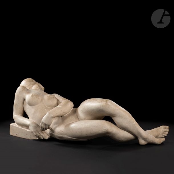 Artwork by Eugène-Henri Duler, La Source, Made of Original plaster; painted