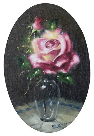 STILL LIFE WITH ROSES by Hennie Griesel, 1980