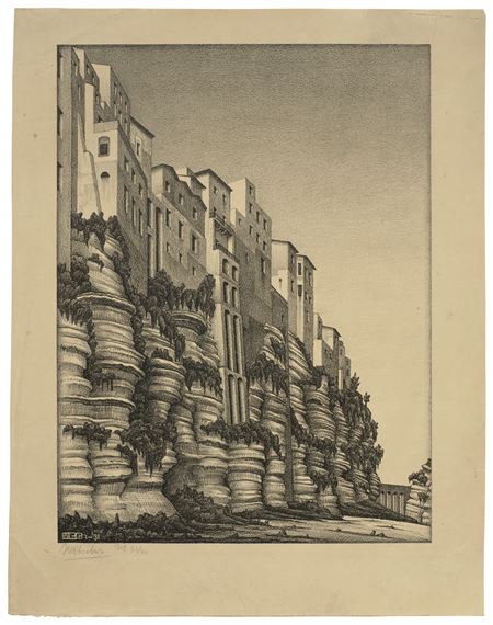 Tropea, Calabria by Maurits Cornelis Escher, 1931