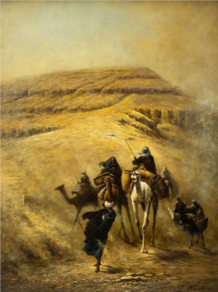 Ruiters in de woestijn - Louis J. B. Moullin