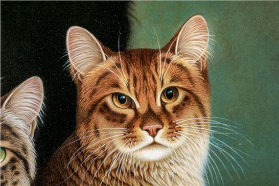 Braldt Bralds | Cabinet Meeting With Cats (1996) | MutualArt