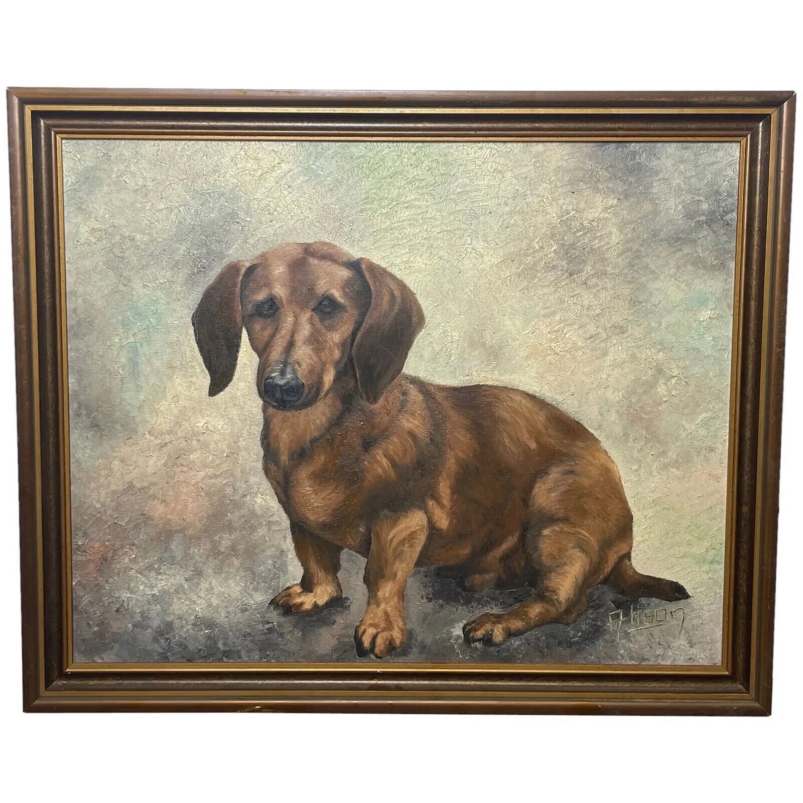 english-school-20th-century-portrait-of-dachshund-sausage-dog-oil