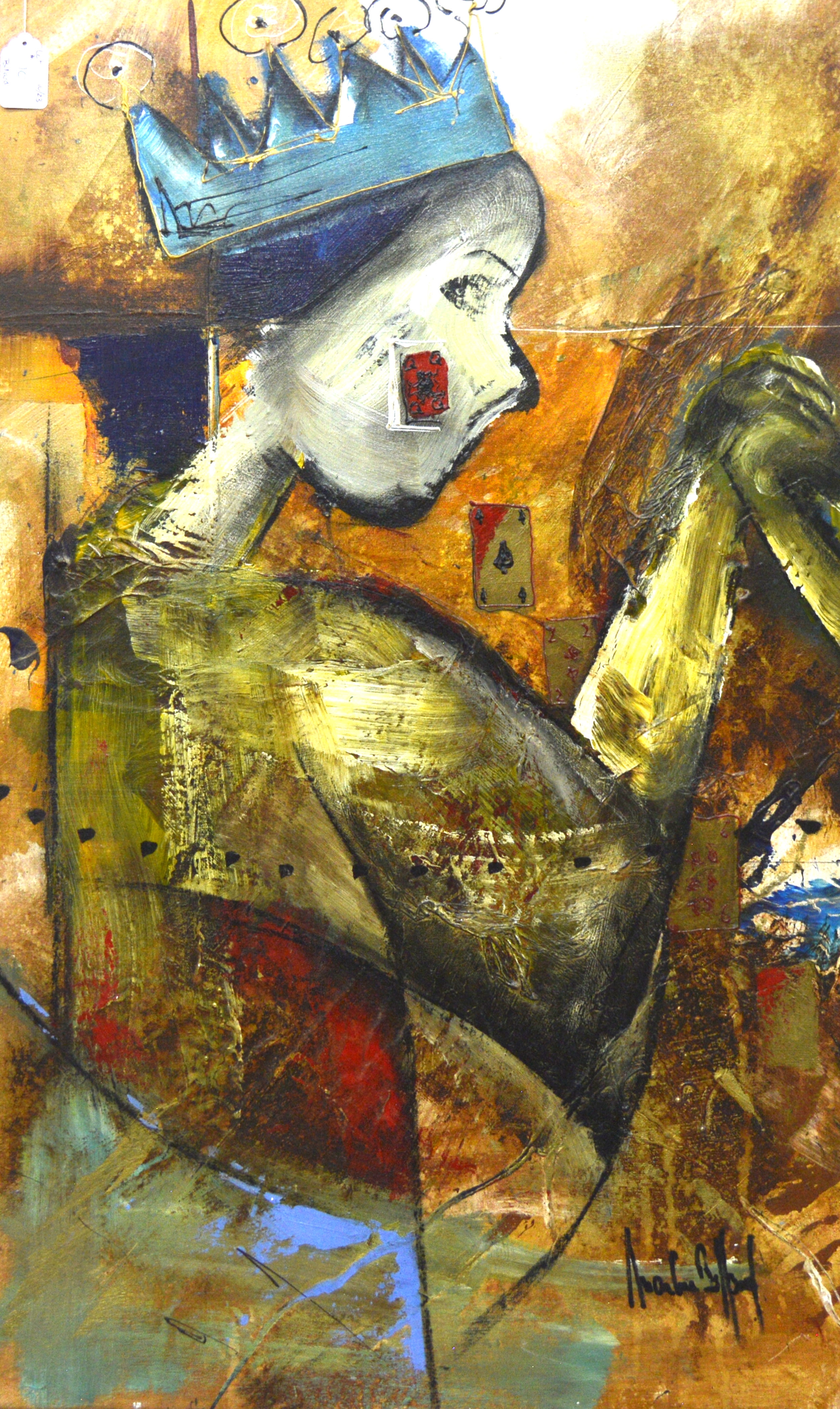 Artwork by Markus Billard, La Reine, Made of acrylic on canvas