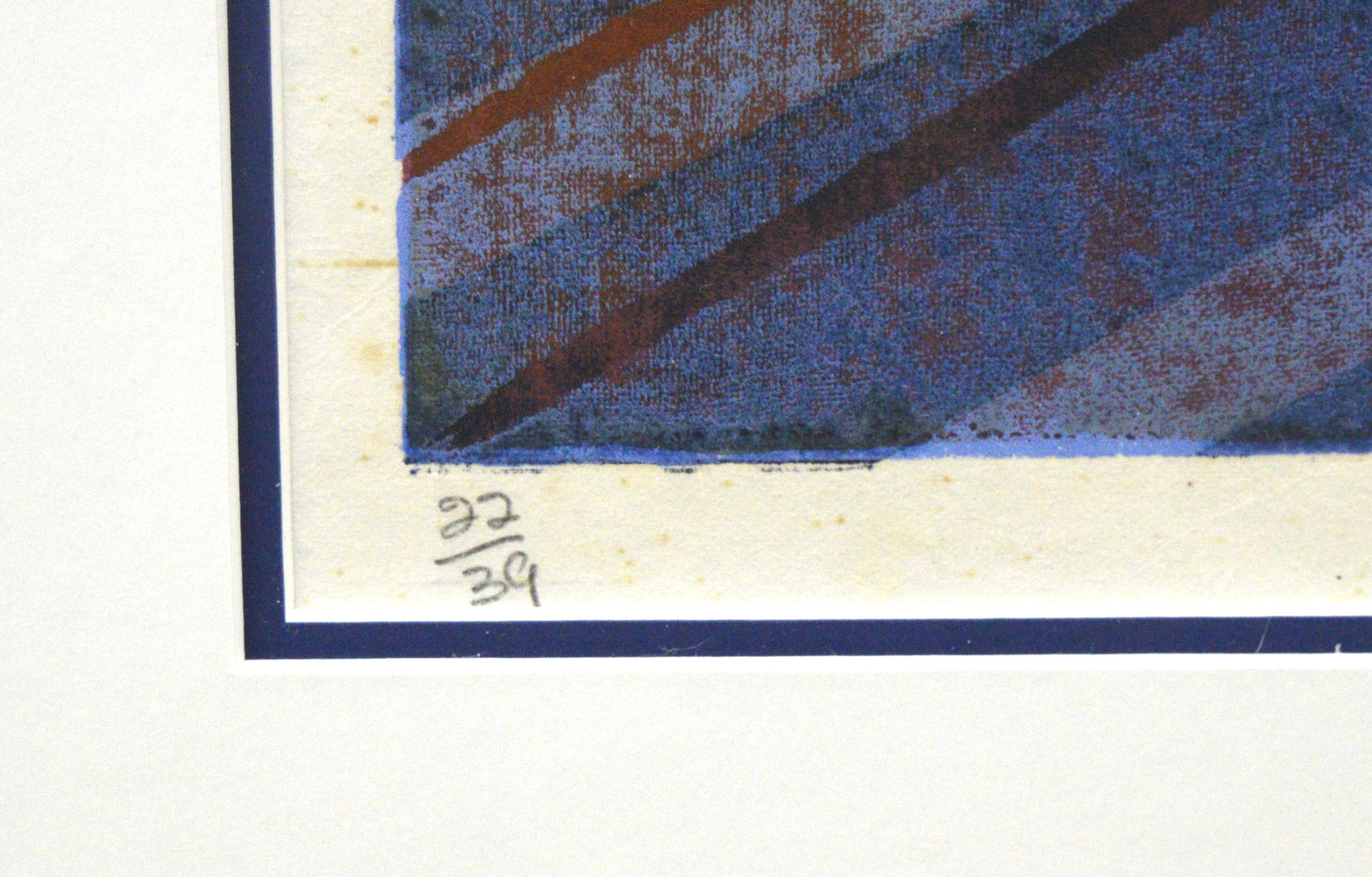 Artwork by Gaston Peti, Genèse d'Intervalles, Made of colored lithograph