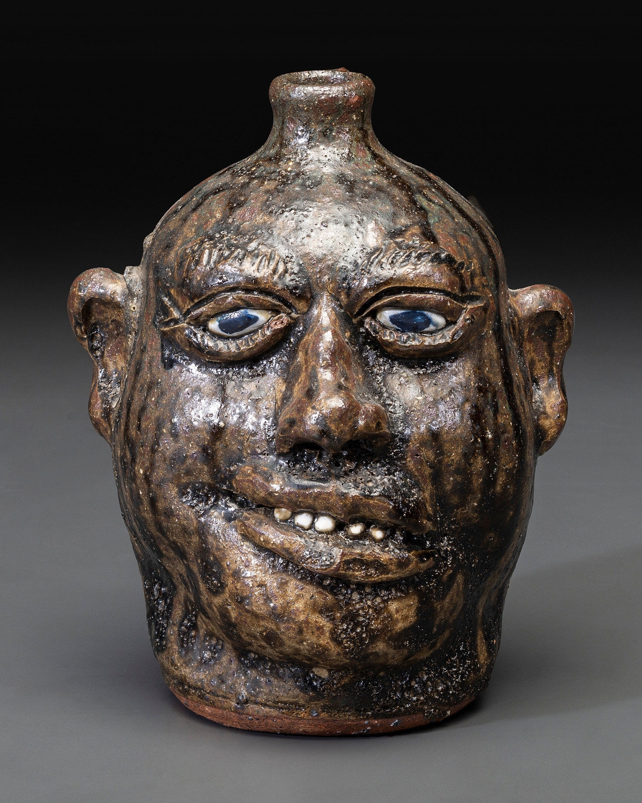 Lanier Meaders A Southern Stoneware Face Jug MutualArt