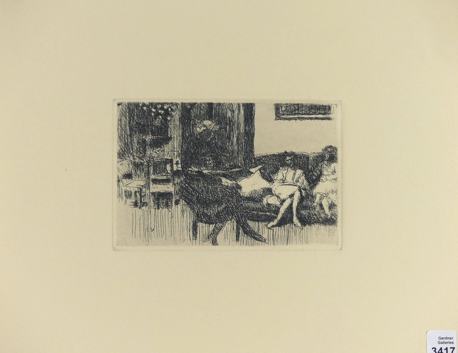 Édouard Vuillard restrike etching on paper MutualArt