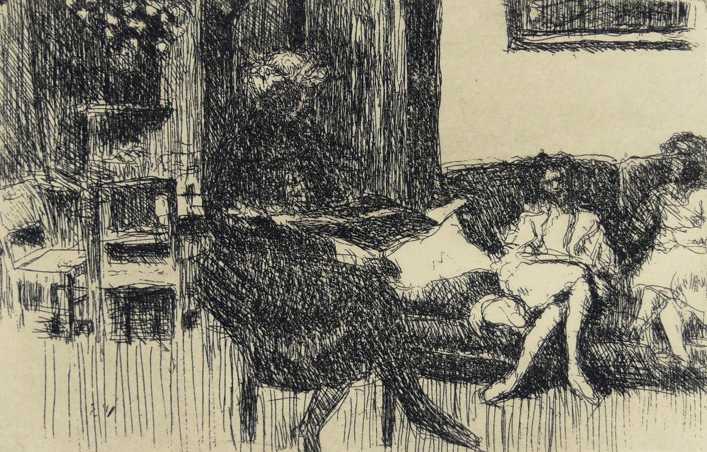 Édouard Vuillard restrike etching on paper MutualArt