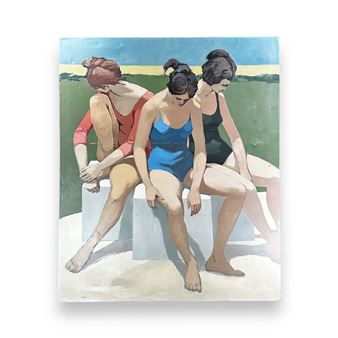 Mimi Korach Lesser (USA 1923-2018) &quot;3 Ballerinas&quot; - Mimi Korach Lesser