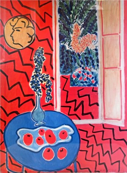 Henri Matisse、INTERIEUR ROUGE、希少高級画集画 Grand intérieur rouge – Henri Matisse – Tokyo Gallery by