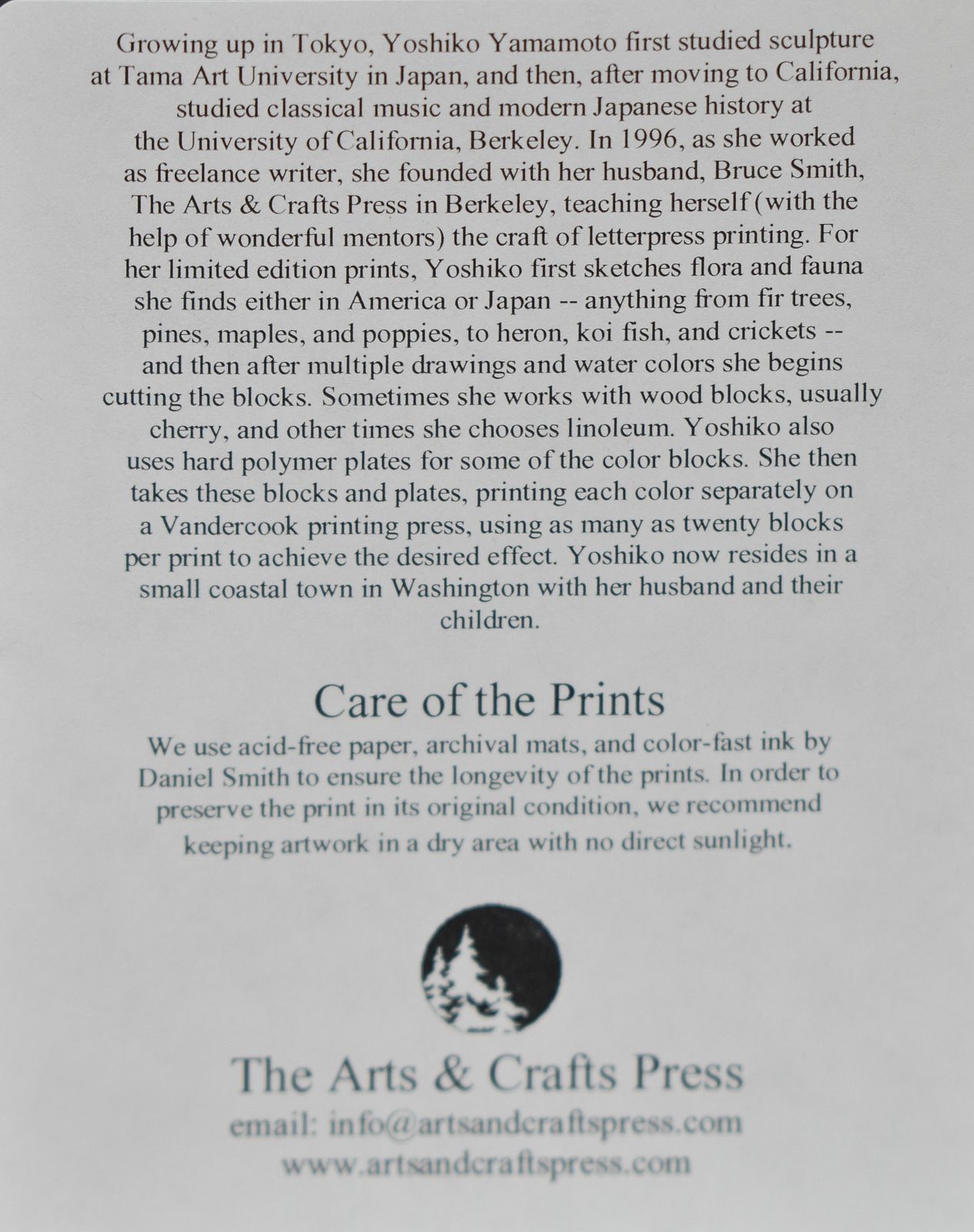 Yoshiko Yamamoto YOSHIKO YAMAMOTO LIMITED EDITION BLOCK PRINT MutualArt