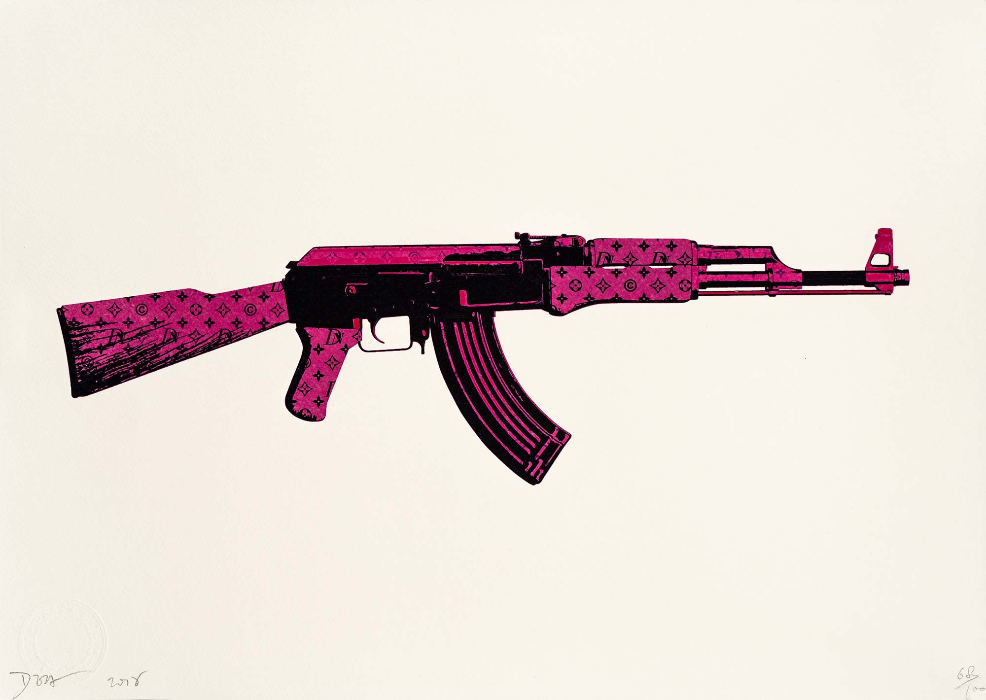 Louis Vuitton Gun Poster by Street Art - Pixels