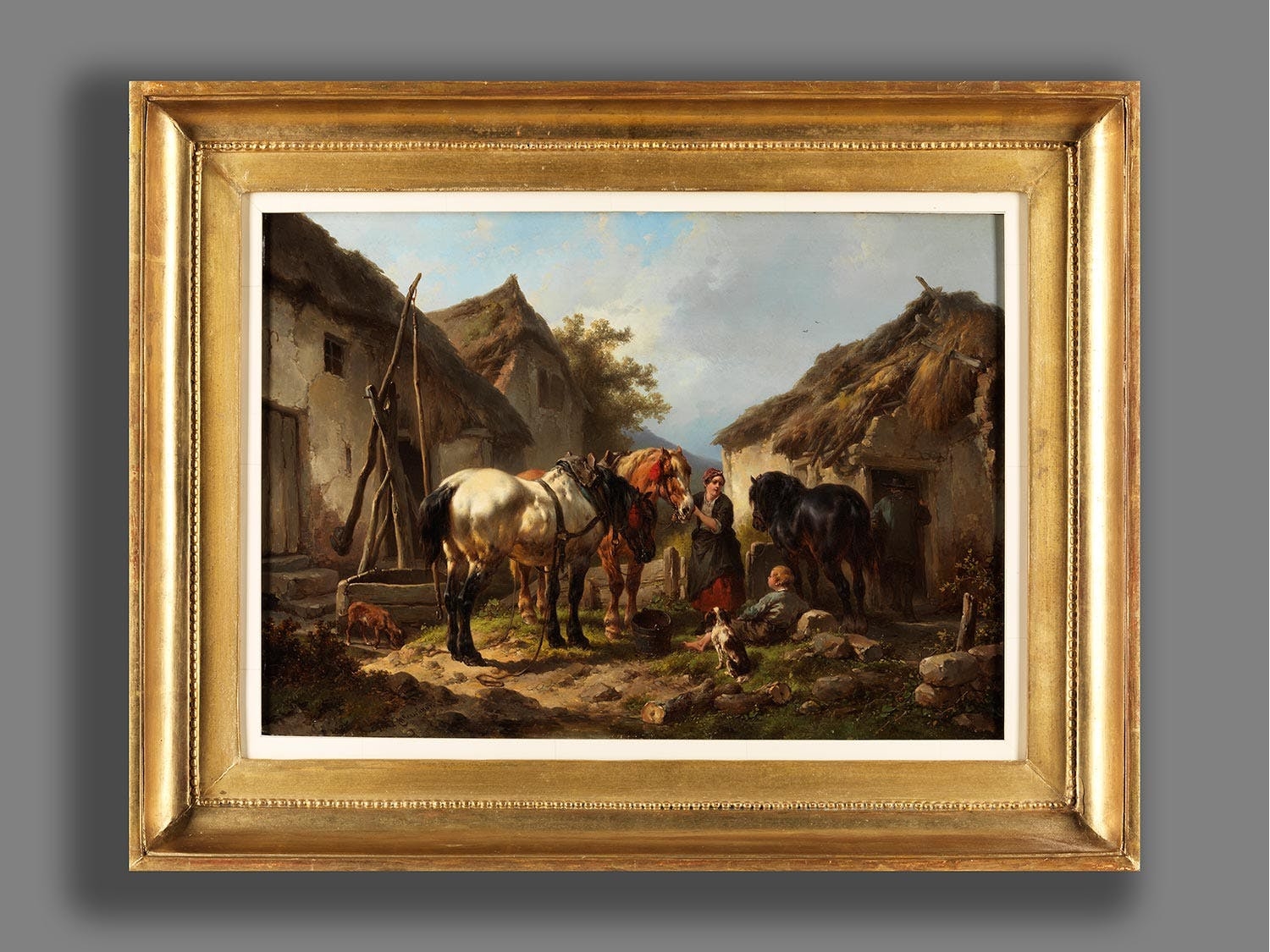 Wouter Verschuur The Younger | DAS TRÄNKEN DER PFERDE | MutualArt