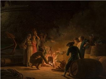 ROMANTISCHE KÜSTENLANDSCHAFT - Antoine François Vernet