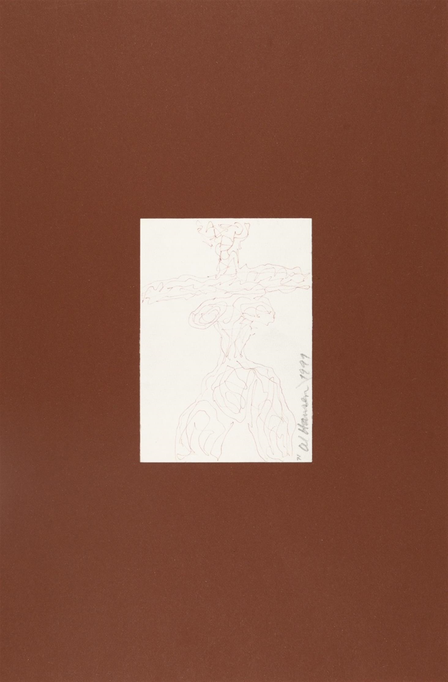 Artwork by Al Hansen, VENUS, Made of Ballpoint pen on paper