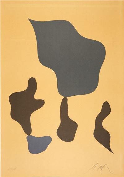 Jean Arp | COMPOSITION MIT FÜNF FORMEN (1964) | MutualArt