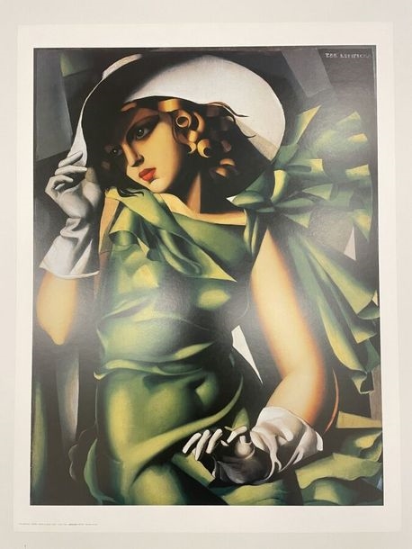 Poster Tamara De Lempicka – Ragazza In Verde, Stampa Su Carta Premium 270gr, A1, Qualità Italiana