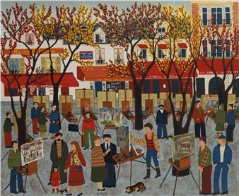 Le Vieux Montmartre, Les Artistes Et Les Clients - Josette Bardoux