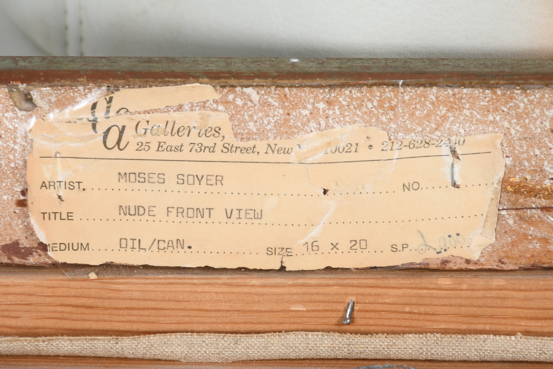 Moses Soyer | Female Nude | MutualArt