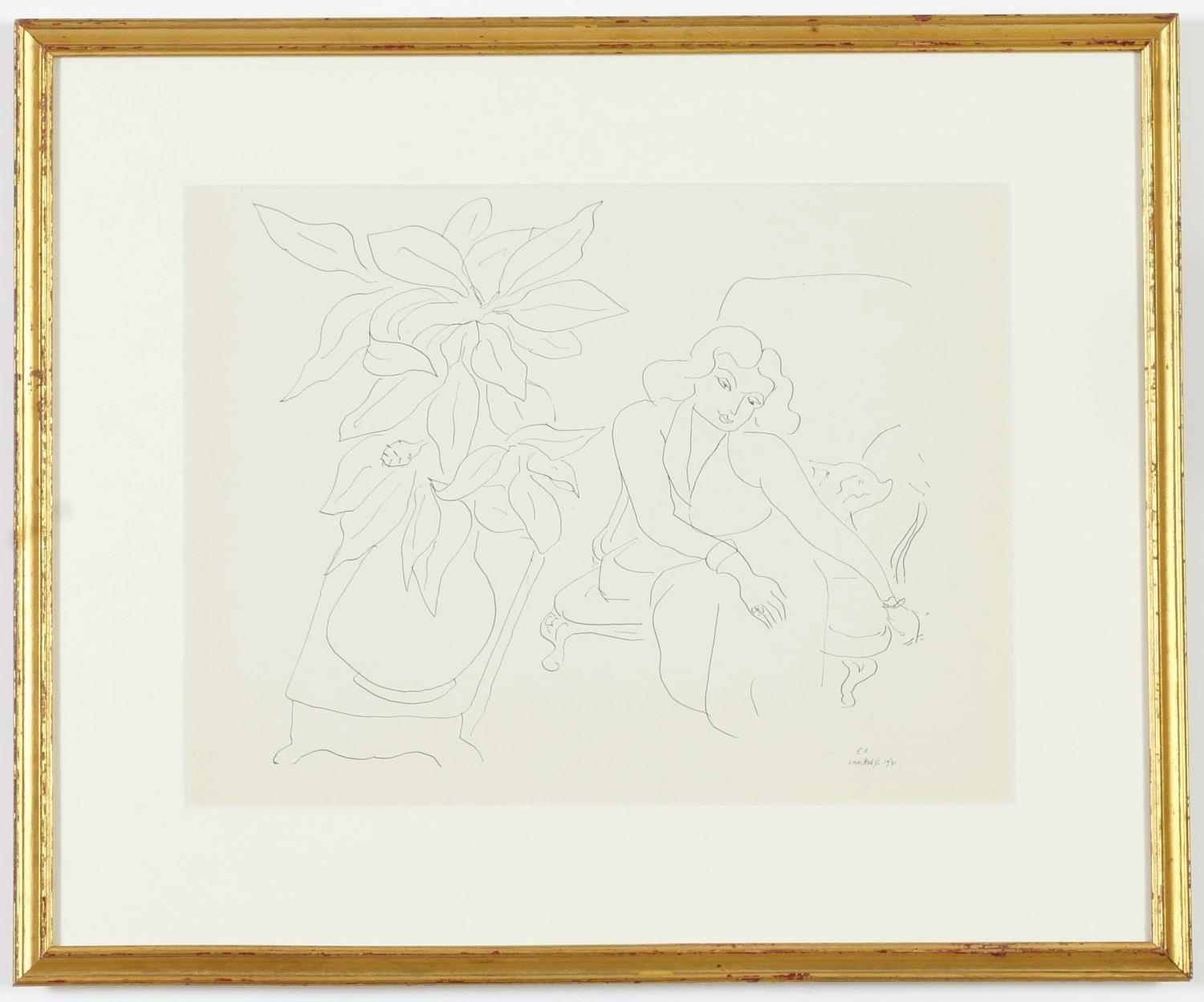 Artwork by Henri Matisse, Seated Woman, Made of collotype E11