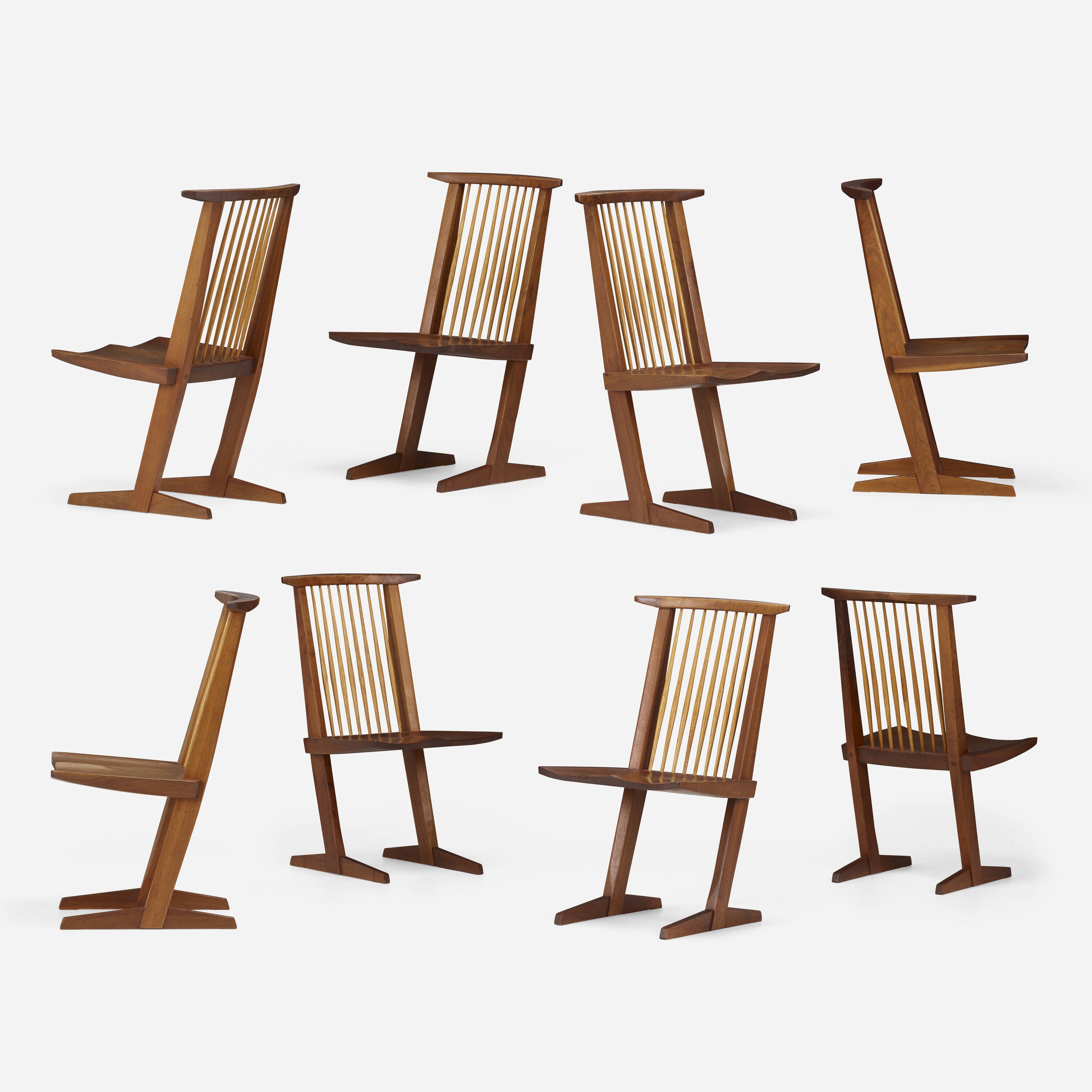 Nakashima Conoid chairs (1972 1975) MutualArt
