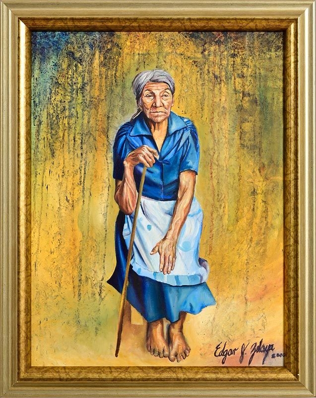 Artwork by Edgar G Zelaya, Dona Ticha, Made of oil on canvas