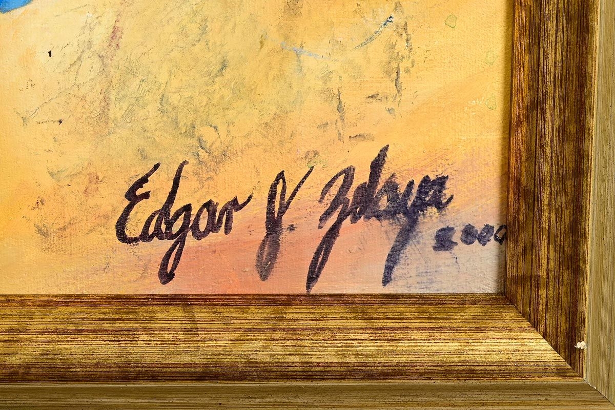 Artwork by Edgar G Zelaya, Dona Ticha, Made of oil on canvas