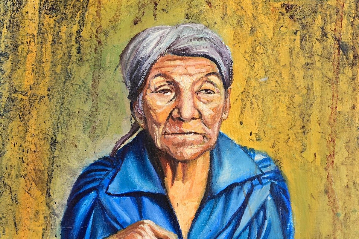 Artwork by Edgar G Zelaya, Dona Ticha, Made of oil on canvas
