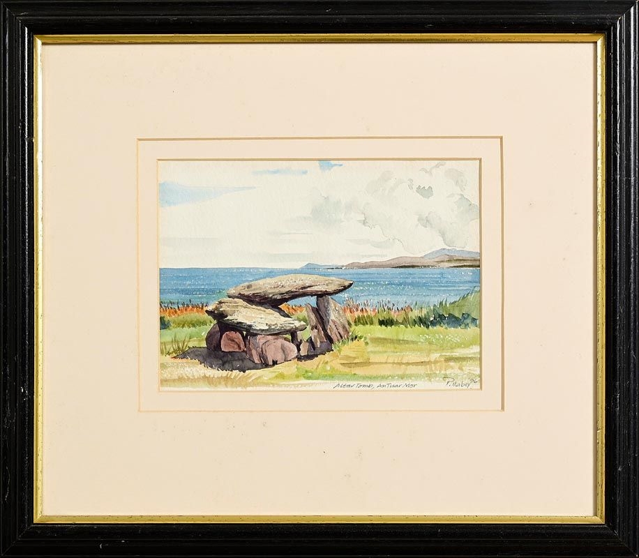 Artwork by Peter Mabey, After Tomb, An Tuar Mor (1996), Made of watercolour on paper