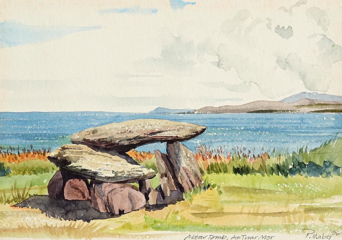 Artwork by Peter Mabey, After Tomb, An Tuar Mor (1996), Made of watercolour on paper