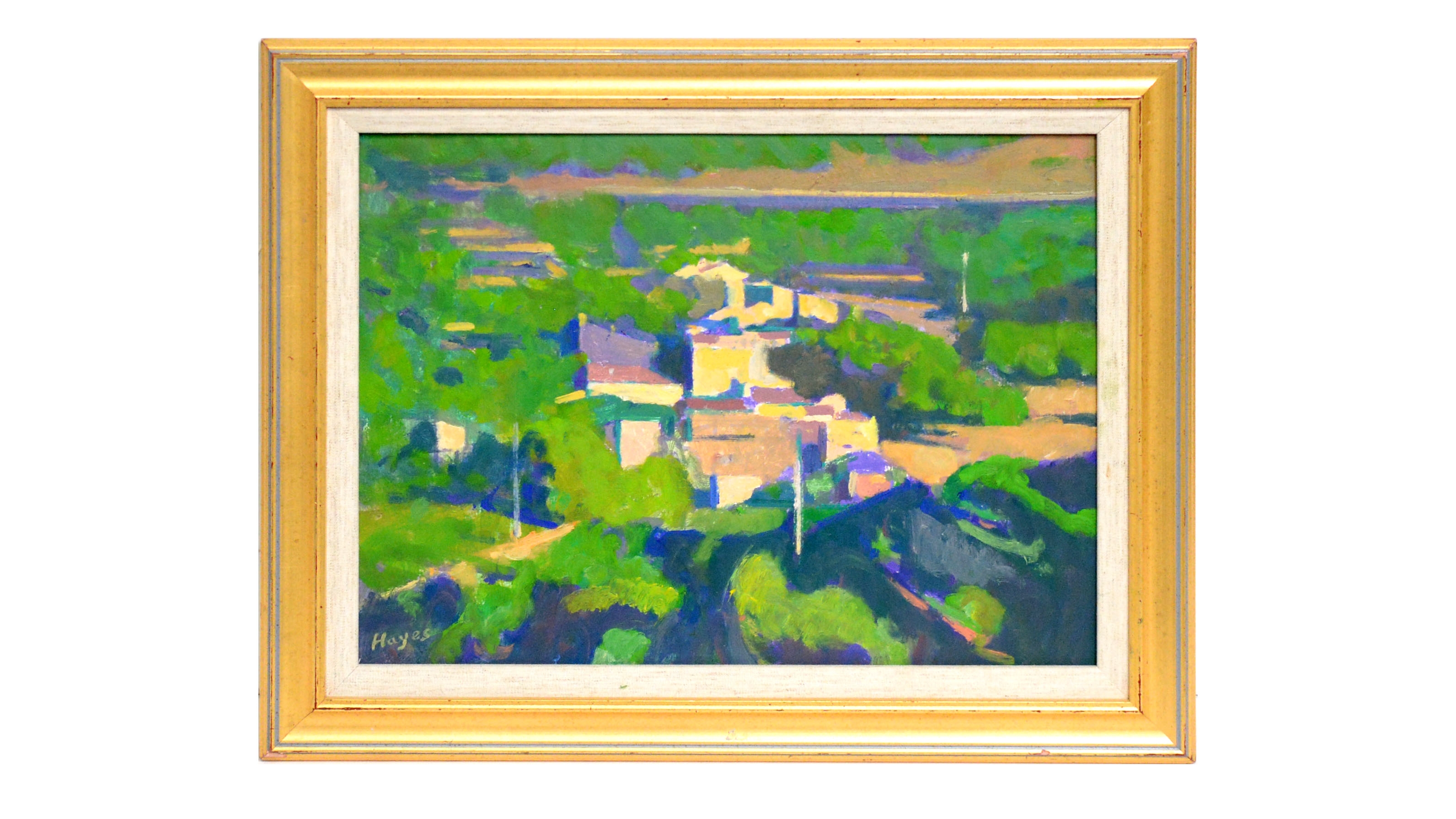 Artwork by Colin Graham Frederick Hayes, "Majorcan Landscape",, Made of oil on board