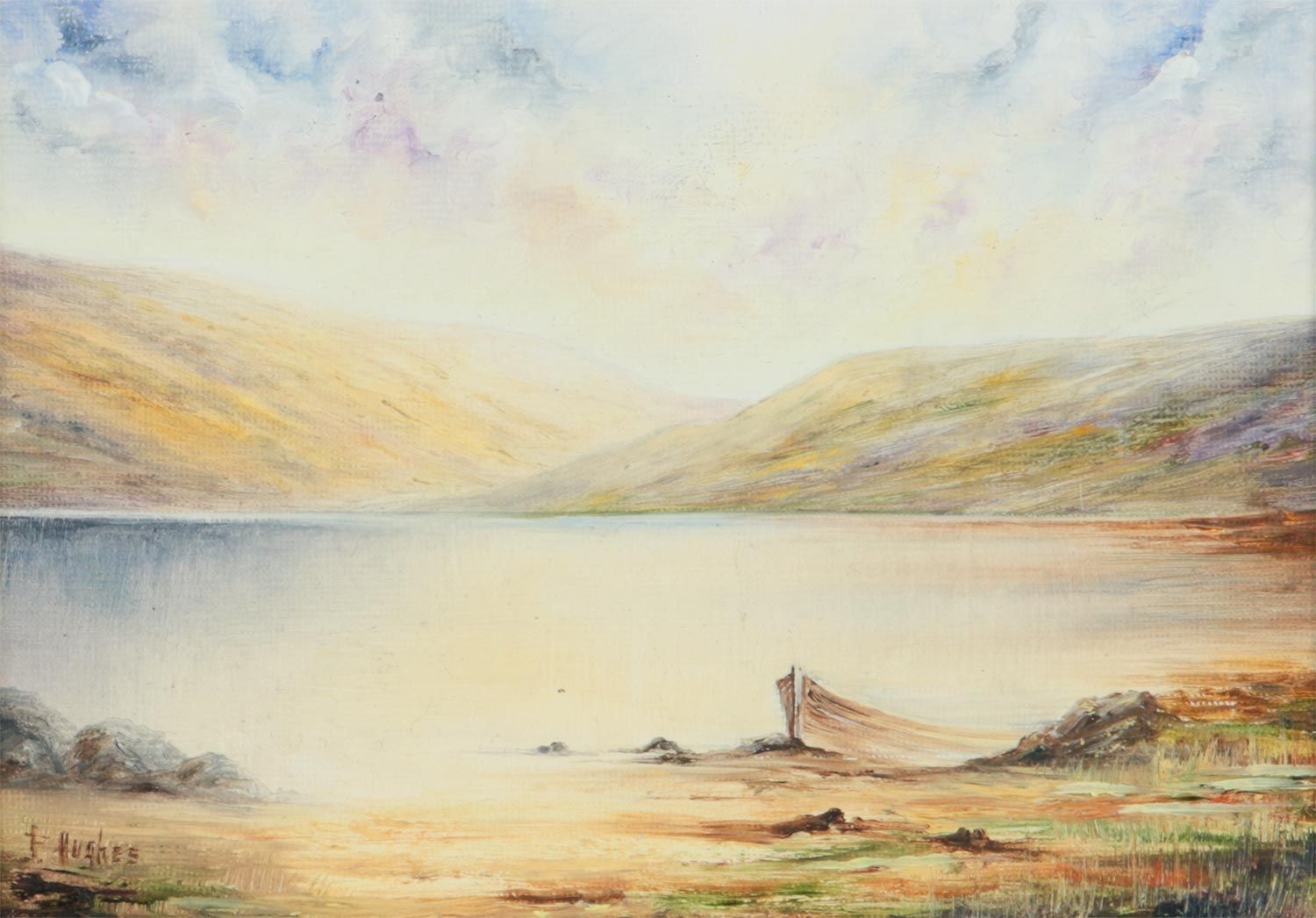 Artwork by F. Hughes, IN CONNEMARA, Made of OIL ON BOARD