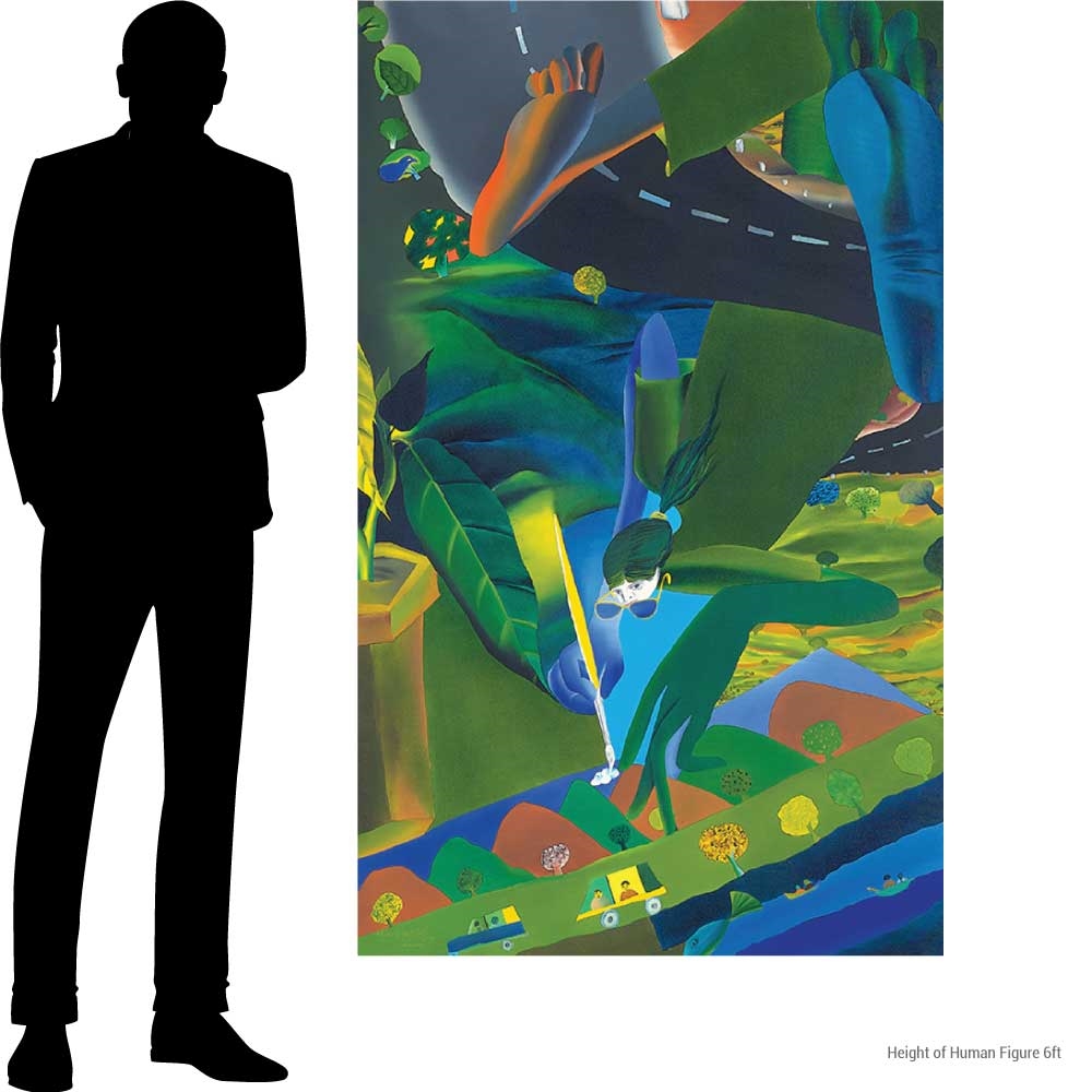 Artwork by Nabibakhsh  Mansoori, Competition, Made of Oil on canvas