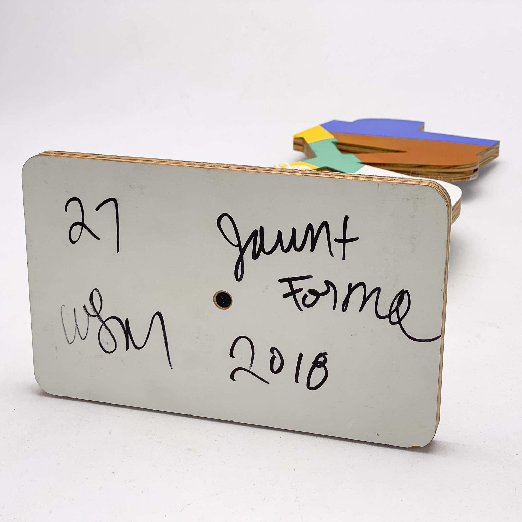 Artwork by William Lachance, Jaunt Forma, 27, Made of paint, wood