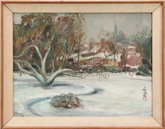 Snow covered Colchester landscape - Sylvia Saint-George