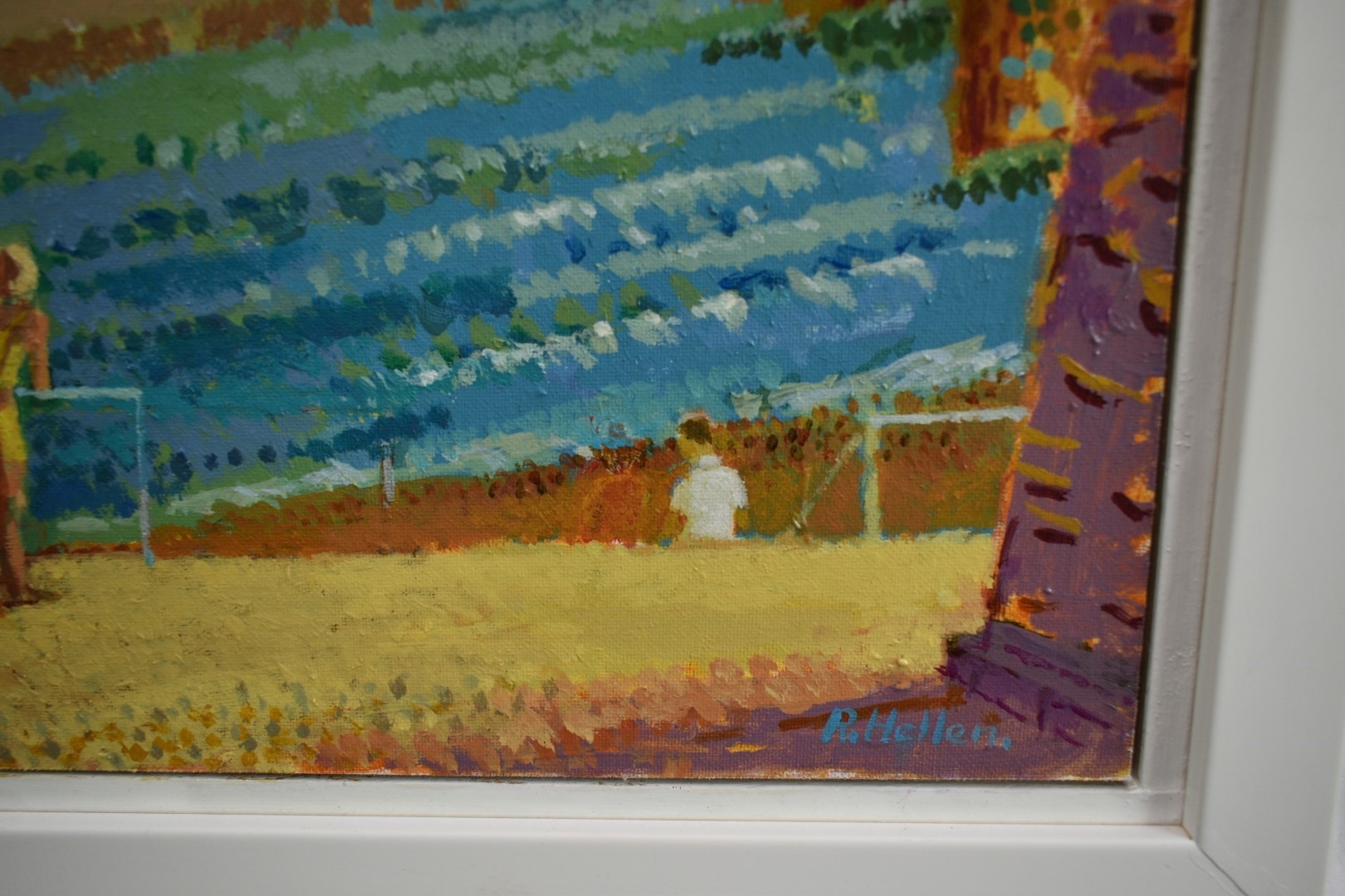 Artwork by Ronald Hellen, Southwold Pier, Evening, Made of acrylic on board