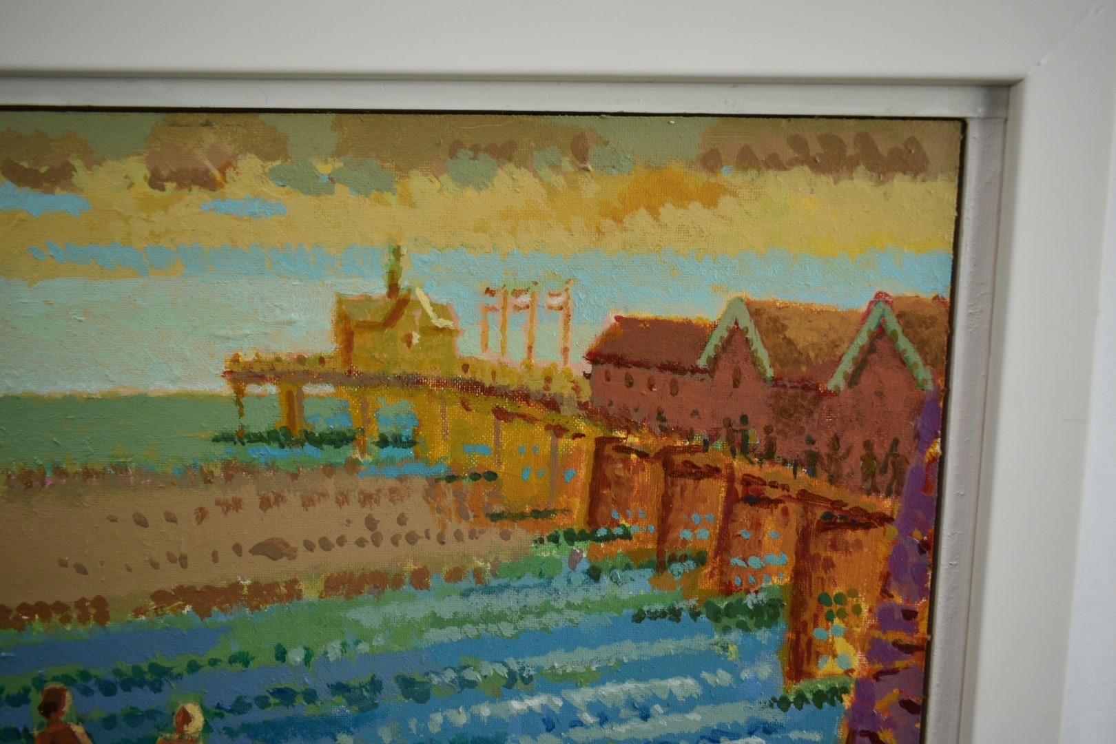 Artwork by Ronald Hellen, Southwold Pier, Evening, Made of acrylic on board