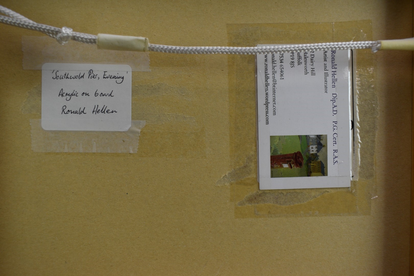 Artwork by Ronald Hellen, Southwold Pier, Evening, Made of acrylic on board