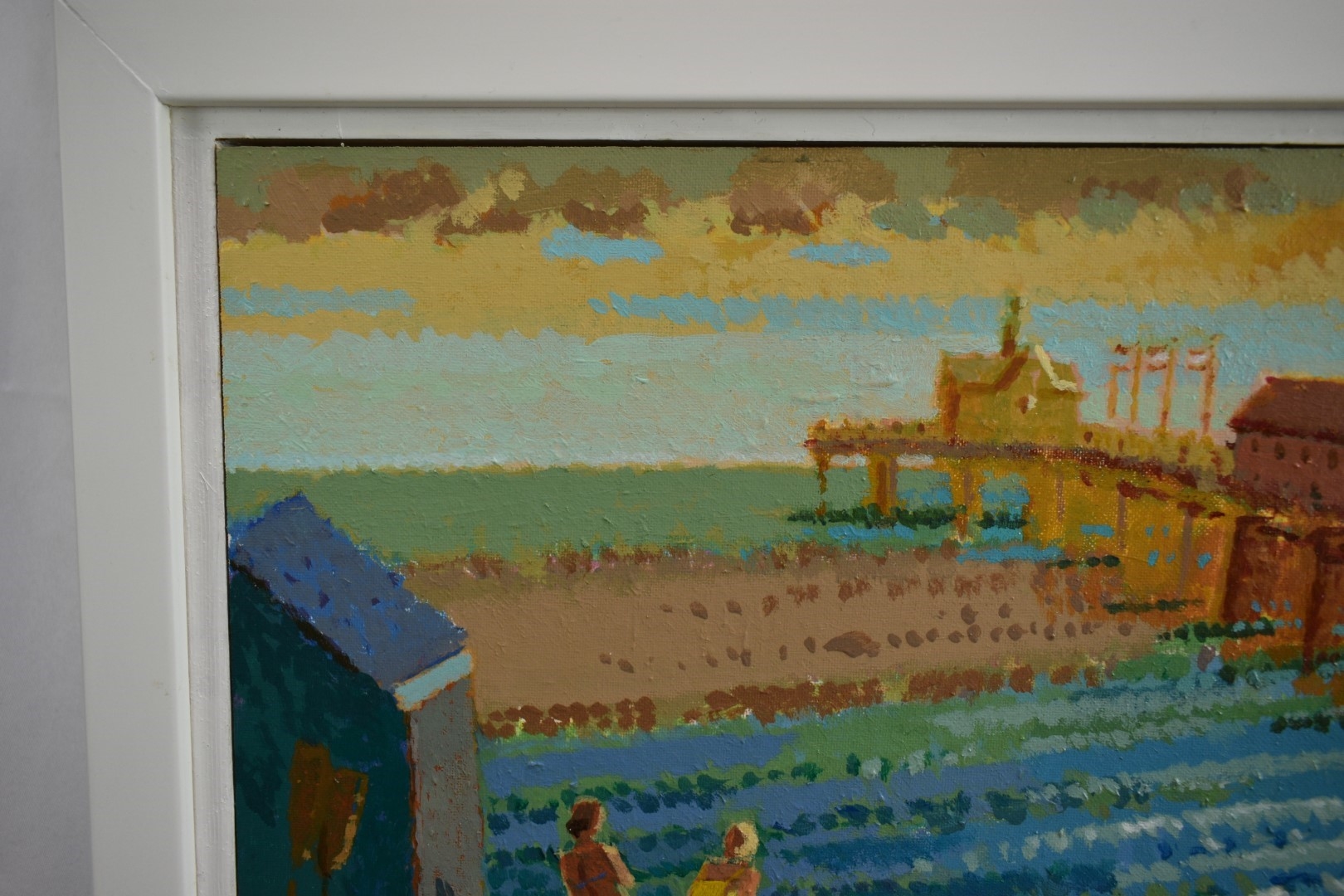 Artwork by Ronald Hellen, Southwold Pier, Evening, Made of acrylic on board