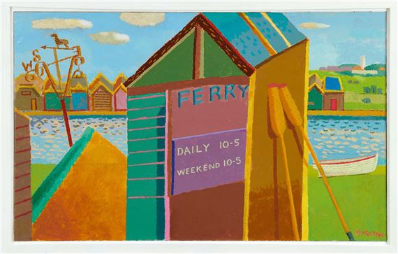 Walberswick Ferry by Ronald Hellen